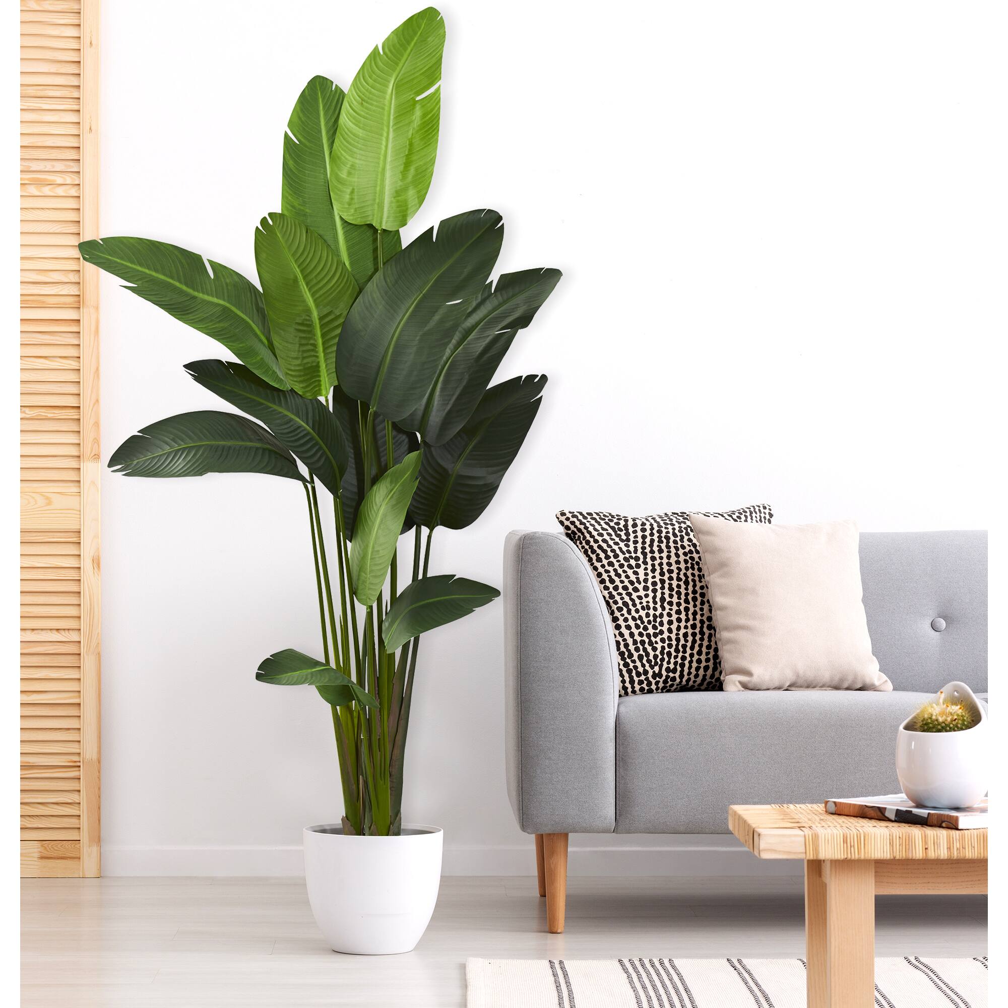 7ft. Potted Artificial Travelers Palm Tree